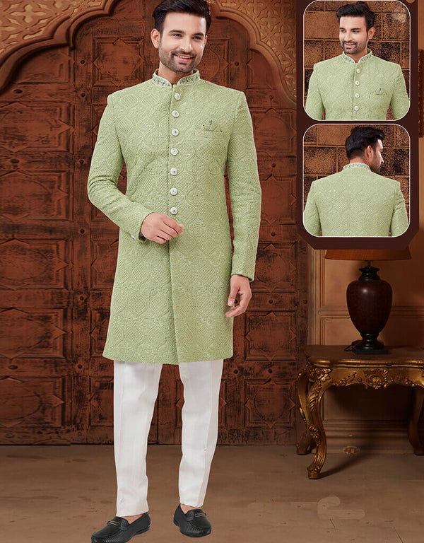 Pista Kurta Lucknowie Fabric Trouser