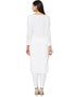 White Crepe Pant Kurti Back View