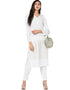 White Crepe Pant Kurti