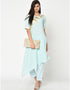 Sky Blue Crepe Pant Kurti