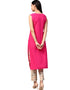 Pink Crepe Pant Kurti Back View