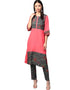 Pink Crepe Pant Kurti