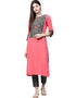 Pink Crepe Pant Kurti