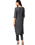 Grey Crepe Pant Kurti Back View