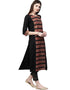Black Crepe Pant Kurti Closure View