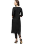 Black Crepe Pant Kurti Back View