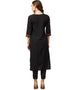 Black Crepe Pant Kurti Back View