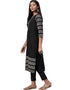 Black Crepe Pant Kurti Closure View