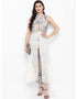 White Poly Silk Pant Kurti