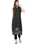 Black Poly Silk Pant Kurti