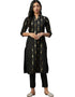 Black Poly Silk Pant Kurti