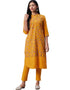 Yellow Rayon Pant Suit