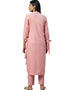 Pink Rayon Pant Suit Back View