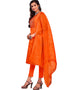 Orange Organza Chudidar Salwar Suit Back View