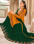 Mustard Crape Lehenga Salwar Suit Closure View