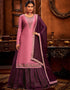 Dusty Pink Modal Satin Lehenga Salwar Suit
