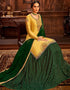 Light Mustard Modal Satin Lehenga Salwar Suit Back View