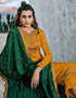 Mustard Fancy Chinon Sequins Pant Salwar Suits Closure View