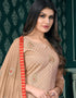 Brown Modal Chanderi Chudidar Salwar Suit Closure View
