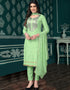 Green Modal Chanderi Chudidar Salwar Suit