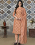 Orange Modal Chanderi Chudidar Salwar Suit