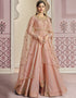 Rose Gold Russian Silk Embroidery Work Anarkali Anarkali