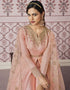 Rose Gold Russian Silk Embroidery Work Anarkali Anarkali Closure View
