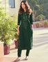 Green Roman Silk Pant Suit