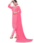 Pink Georgette Pant Salwar Suits Closure View