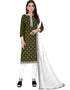 Green Slub Cotton Pant Salwar Suits