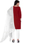 Maroon Cotton Pant Salwar Suits Back View