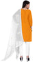 Yellow Cotton Pant Salwar Suits Back View