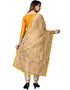 Mustard Modal Chanderi Cotton Pant Salwar Suits Back View