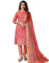 Rose Gold Banarasi Jacquard Pant Salwar Suits