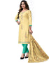 Champagne Cotton Pant Salwar Suits Closure View
