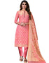 Pink Banarasi Jacquard Pant Salwar Suits