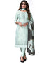 Light Blue Modal Chanderi Pant Salwar Suits
