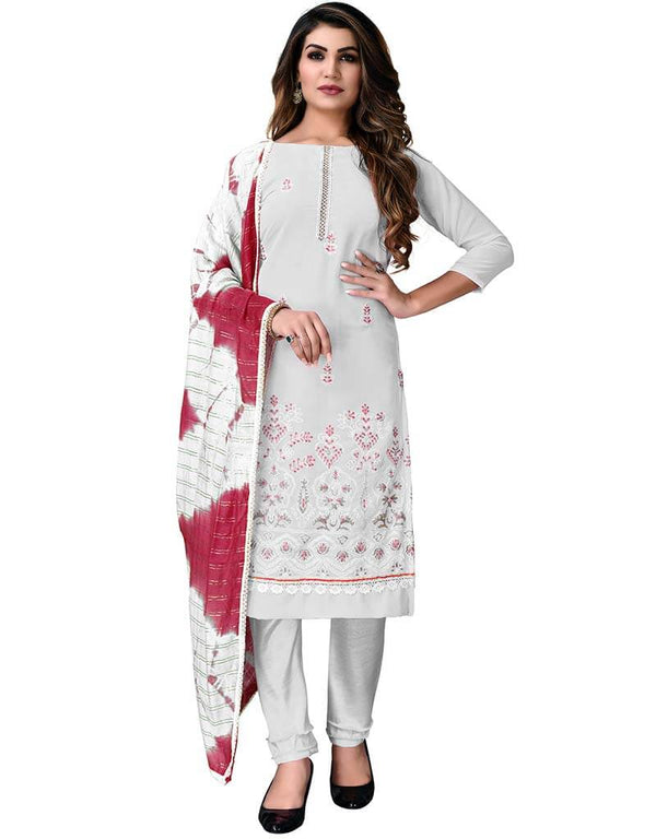Light Grey Georgette Pant Salwar Suits