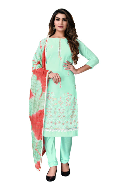 Sea Green Georgette Pant Salwar Suits