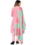 Sweet Pink Georgette Pant Salwar Suits Back View