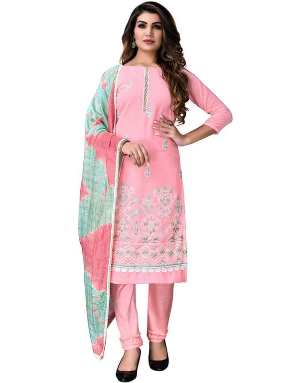 Sweet Pink Georgette Pant Salwar Suits