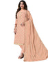 Rose Gold Modal Chanderi Pant Salwar Suits Closure View