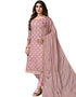 Dusty Pink Modal Chanderi Pant Salwar Suits Closure View