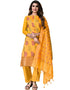 Mustard Banarasi Jacquard Palazzo Salwar Suits