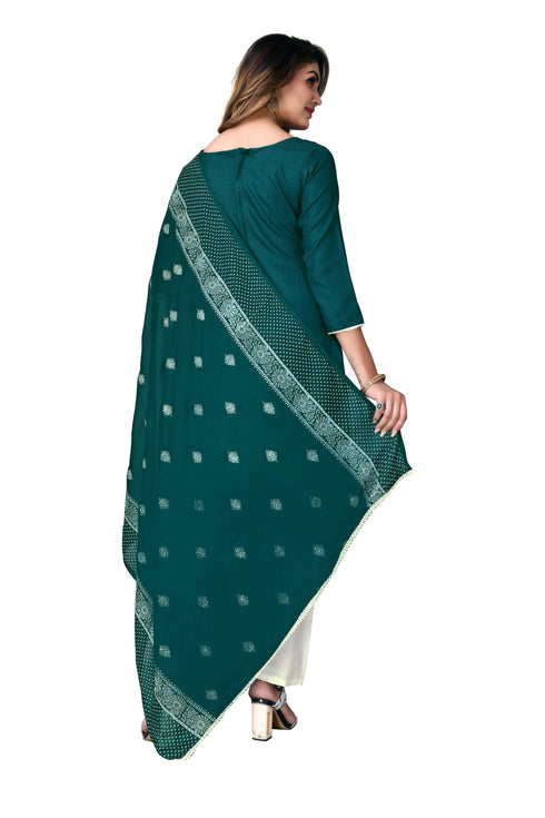 Rama Cotton Palazzo Salwar Suits Back View