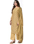 Champange Modal Chanderi Palazzo Salwar Suits Closure View