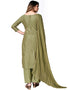 Light Olive Modal Chanderi Palazzo Salwar Suits Back View
