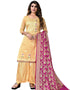 Champange Modal Chanderi Cotton Palazzo Salwar Suits