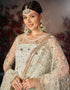 Light Sea Green Mono Net With All Over Cotton Chudidar Salwar Suit Closure View