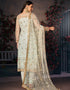 Light Sea Green Mono Net With All Over Cotton Chudidar Salwar Suit Back View